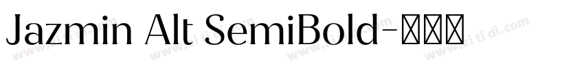 Jazmin Alt SemiBold字体转换